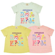 【本体綿100％】2026年 夏物 アンパンマン 天竺 ドキンちゃん アルファベットAライン 半袖Tシャツ Anpanman