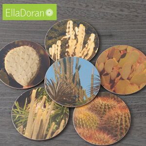 Ella Doran �R�[�X�^�[ 6���Z�b�g 10×10cm �p���� �n���h���C�h ���ݕ� �H��e�[�u�� �L�b�`�� �u�����h �T�{�e�� UK �f�U�C�i�[ �M�t�g �V�z �q�� �� ������ �������