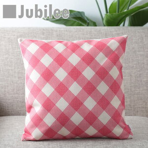 �N�b�V�����J�o�[ �s���N�`�F�b�N �k���f�U�C�� 45×45cm ���l�� Jubilee London �V�R�̖��ŏo�����n���h���C�h �v���[���g �M�t�g ���g���X�^�C�� �V���� �V�� ���z���j�� �V�z �q�� �� ������ ��