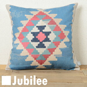 �N�b�V�����J�o�[ �k���f�U�C�� 45×45cm LAMOPPE × Jubilee �R���{�f�U�C�� ���l�� �V�R�̖��ŏo�����n���h���C�h �u���[ �I���e�K�� �L���� Lamoppe Design �v���[���g �M�t�g �V���� �V�� ���z���j��