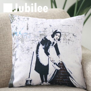�y�o���N�V�[ Banksy �N�b�V�����J�o�[�z Cushion Cover �k���f�U�C�� 45×45cm ���l�� �V�R�̖��ŏo�����n���h���C�h ���C�h�J�[�e�� �v���[���g �M�t�g �V���� �V�� ���z���j�� �V�z �q�� �� ����