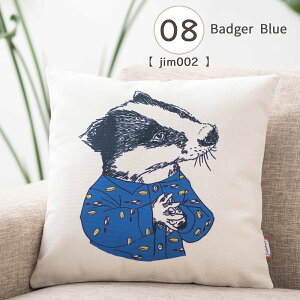 �W���{�o�[�g �N�b�V�����J�o�[ Jimbobart �p�� �f�U�C�� 45×45cm �f�U�C�i�[�Y �A�j�}�� ���l�� �V�R�̖��ŏo�����n���h���C�h �N�} ���� �C�M���X �v���[���g �M�t�g �V���� �V�� ���z���j�� 