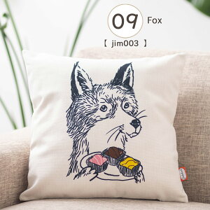 �W���{�o�[�g �N�b�V�����J�o�[ Jimbobart �p�� �f�U�C�� 45×45cm �f�U�C�i�[�Y �A�j�}�� ���l�� �V�R�̖��ŏo�����n���h���C�h �N�} ���� �C�M���X �v���[���g �M�t�g �V���� �V�� ���z���j�� 