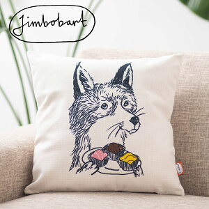 Jimbobart �N�b�V�����J�o�[ �W���{�o�[�g �L�c�l Fox �p�� �f�U�C�� 45×45cm �A�j�}�� ���l�� �V�R�̖��ŏo�����n���h���C�h ���� �C�M���X �v���[���g �M�t�g �V���� �V�� ���z���j�� �V�z �q�� 