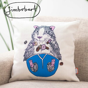 �W���{�o�[�g �N�b�V�����J�o�[ Jimbobart �������b�g Guinea Pig �p�� �f�U�C�� 45×45cm �A�j�}�� ���l�� �V�R�̖��ŏo�����n���h���C�h ���� �C�M���X �v���[���g �M�t�g �V���� �V�� ���z���j�� 