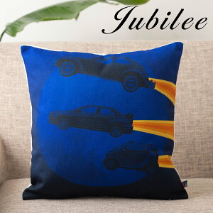 �N�b�V�����J�o�[ �u���[ �k���f�U�C�� 45×45cm���l�� �V�R�̖��ŏo�����n���h���C�h Kelwin Design �v���[���g �M�t�g �V���� �V�� ���z���j�� �V�z �q�� �� ������ ������� ��̓�