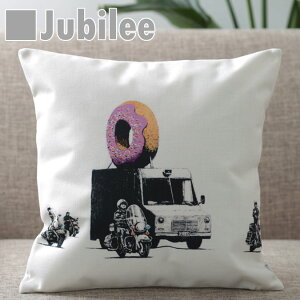 oNV[ Banksy NbVJo[ Xgx[ h[ibc Strawberry Donut kfUC 45×45cml VR̖ŏonhCh v[g Mtg V V zj Vz q 