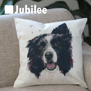 �N�b�V�����J�o�[ �{�[�_�[�R���[ BORDER COLLIE �� Cushion Cover �k���f�U�C�� 45×45cm���l�� �V�R�̖��ŏo�����n���h���C�h ���g���X�^�C�� �v���[���g �M�t�g �V���� �V�� ���z���j�� �V�z �y�b�g
