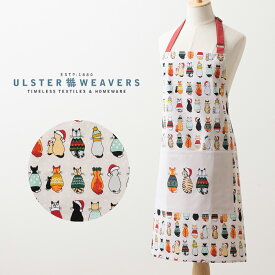 【エプロン アルスターウィーバーズ Ulster Weavers 】 英国王室御用達 リサイクルコットン エプロン アイボリー 前掛け キャット 猫 送料無料 ブランド コットンプレゼント ギフト 新生活 引越し祝い 子供 家 おうち おしゃれ 母の日