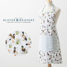 【エプロン アルスターウィーバーズ Ulster Weavers 】 英国王室御用達 リサイクルコットン エプロン ホワイト 前掛け 北欧風 バード 鳥 カモ ブランド コットンエプロン プレゼント ギフト 新生活 新居 引越し祝い 子供 家 おうち 在宅 おしゃれ