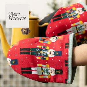 アルスターウィーバーズ Ulster Weavers 英国王室御用達メーカー マイクロミット ミトン ペア 2個セット Nutcracker ナッツクラッカー くるみ割り人形 レッド クリスマス パッド入り 滑り止め付き