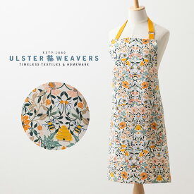 【エプロン アルスターウィーバーズ Ulster Weavers 】 英国王室御用達 リサイクルコットン エプロン アイボリー イエロー 前掛け ハチ フラワー 送料無料 男女共用 ブランド コットンプレゼント ギフト 新生活 引越し祝い 子供 家 おうち おしゃれ 母の日