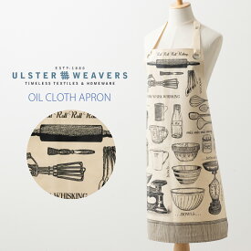 【オイルクロス加工エプロン アルスターウィーバーズ Ulster Weavers 】 英国王室御用達 ベイキング Oil Cloth Apron 撥水加工 前掛け キッチン雑貨 アイボリー 送料無料 レディース ブランド コットンプレゼント ギフト 子供 家 おうち おしゃれ 母の日