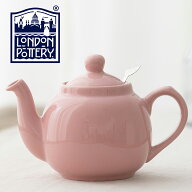London Pottery ティーポット 600ml 英国ブランド ロンドン ポタリー 2カップ パウダーピンク 陶器 ボッ…