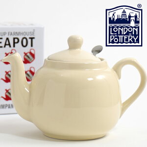 【訳あり】 London Pottery ティーポット 900ml 英国ブランド ロンドンポタリー 4カップ 陶器 ボックス付き 茶色 かわいい 大きい プレーン シンプル ハーブティー 紅茶 コーヒー ホーロー 琺瑯 結