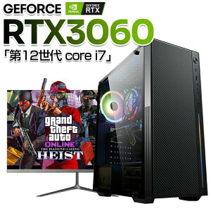 �Q�[�~���OPC �f�X�N�g�b�v�p�\�R�� RTX3060 �p�\�R�� ��12���� Corei7 12400F Windows11 SSD 500GB ������16GB �f�X�N�g�b�vPC 1�N��