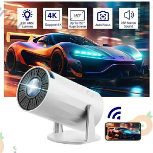 4K/1080P�Ή� �~�j�v���W�F�N�^�[ �|�[�^�u���v���W�F�N�^�[ WiFi6 BT 5.0 Android 11 ���������␳�@�\�t���X�}�[�g �v���W�F�N�^�[ 18