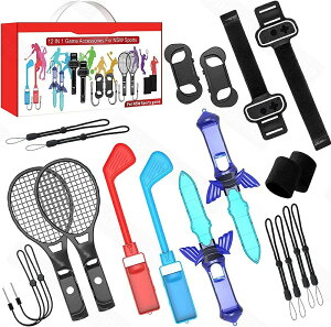 �y12 in 1�Z�b�g�z Switch Sports �Q�[���p �A�N�Z�T���[�Z�b�g �A�N�Z�T���o���h�� �̊��Q�[���Ή� �ΐ���� �v�����̌� �̊��X�|�[�c