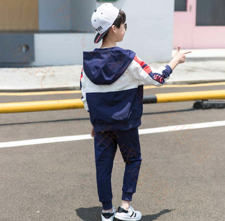 楽天市場 子供服 男 キッズ ジュニア ジュニア服 スポーツウェア 男の子 セットアップ 上下セット トップス アウター ズボン カジュアル ストレッチ シンプル かっこいい スポーツ 運動着 普段着 通学 おしゃれ 快適 柔らかい 春 秋 お出かけ 運動 散歩 a Welove