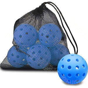 【予約販売】野球 ボール 練習用 バッティング 穴あきボール 6個セット メッシュバッグ付き 練習 屋内 軽量 野球ボール ジュニア プラクティスボール トレーニング ソフトボール 練習用ボー