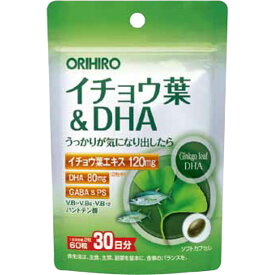 オリヒロ　PDイチョウ葉＆DHA粒　60粒 ウェルパーク【税込3980円以上で送料無料】▲B1