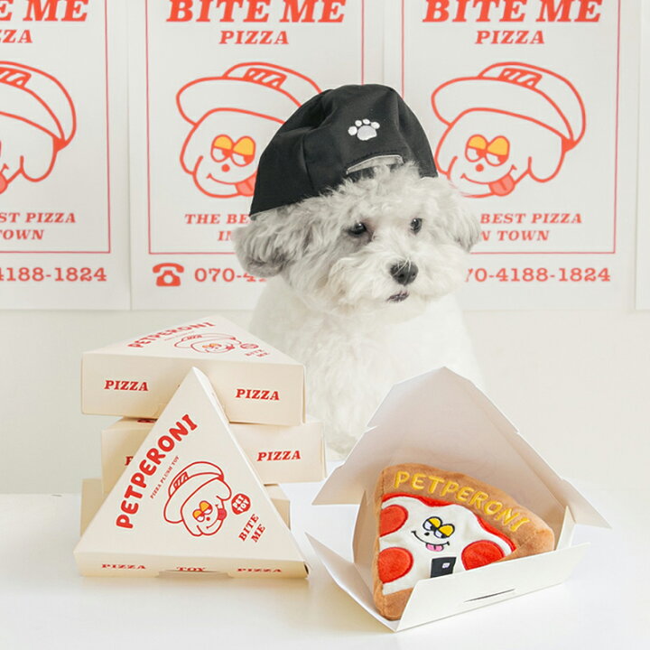 楽天市場 スーパーsale Bite Me バイトミー ピザトイ 犬 おもちゃ 犬用おもちゃ 犬のおもちゃ 韓国ブランド オモチャ ぬいぐるみ かわいい おもしろ 音 玩具 おすすめ ピザ キャラクター 箱付き 人気 韓国 海外ブランド 犬の服 ドッグウェア ベストフレンズ