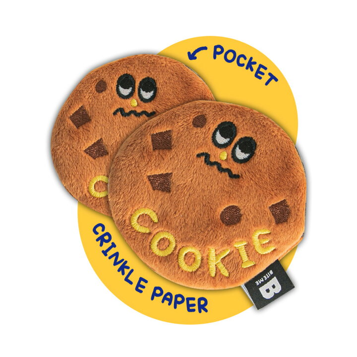 楽天市場 Bite Me バイトミー チョコチップクッキーのノーズワークトイ 2個セット 犬 おもちゃ 犬用おもちゃ 犬のおもちゃ かわいい ぬいぐるみ 玩具 おやつ 遊び 知育トイ 音 小型犬 人気 韓国 海外ブランド 犬の服 ドッグウェア ベストフレンズ Best