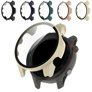 GarminForerunner955/255/255S/255Music/255SMusic�P�[�X�����K���X+PC�t���ی�K���X�t�B�����J�o�[�S�ʕی�t����̌^�n�[�h�P�[�X�K�[�~���t�H�A�����i�[�ϏՌ����h�~�V���v����������