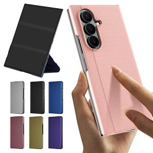 GalaxyZTriFold�P�[�X�蒠�^�J�o�[�t���ی�p�l���t���������X�^���h�@�\�܂肽���݌^�O�܂胁�b�LPU���U�[Samsung�M�����N�V�[Z�g���C�t�H�[���h�A���h���C�h�蒠�^PU���U�[�P�[�X/�J�o�[��