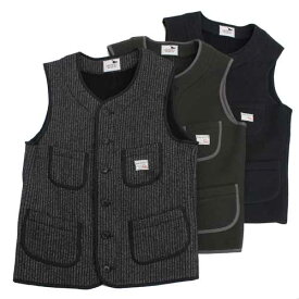 【残Sサイズのみ】グラッドハンド GANGSTERVILLE　秋冬 メンズ ベスト ウール gsv 19AW05 THUG beach vest ビーチ素材