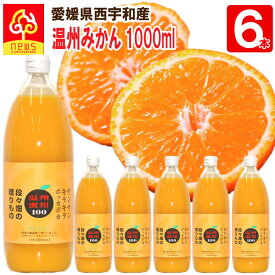 【送料無料】みかんジュース ストレート 温州みかん 1000ml 6本 愛媛 国産 無添加 果汁100% みかん しぼり オレンジ 愛媛みかん 柑橘 南の果樹園ニュウズ ジュース 贈答用 無添加 結婚 内祝い お返し 出産内祝い お取り寄せ ジュース ギフト みかん ストレート えひめみかん