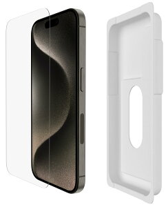 yAppleFKXtBzBelkin iPhone 15 Prop یKXtB KX {AGCɎq R 0.33mm ȒPtLbgt OVA137zz