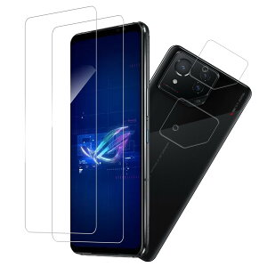 2+2 ���Z�b�g HKKAIS ���{���Ɏq�̗pASUS ROG Phone 8/ ASUS ROG Phone 8 Pro �p �K���X�t�B���� �J�����t�B���� ���� �K���X �t����� �ی�t�B����