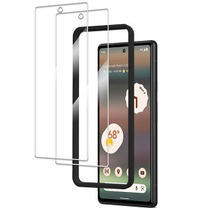 HUAKE KXtB google pixel 6a p YɎqfސ  KX wh~ t ی tB YJo[y(2)KXtB +KChgtz