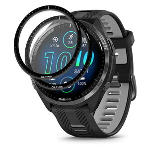 SeGinn�y2���Z�b�g�z Garmin Forerunner 965 �Ή� �t�B���� PET �Y�f�@�� 3D�S�ʕی� ���� �C�A���X �w��h�~ �Ռ��z�� �����ߗ� �X�N���b�`�h�~ �ی�t�B���� Garmin Forerunner 965 �p �t���ی� �t�B����