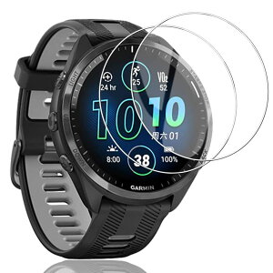 [Gosento] For Garmin Forerunner 965 �K���X�t�B���� 2.5D���E���h�G�b�W���H ���{���Ɏq�f��AGC �����ߗ� �����K���X�t�B���� �d�x9H Garmin Forerunner 965 �Ή��y2���Z�b�g�z