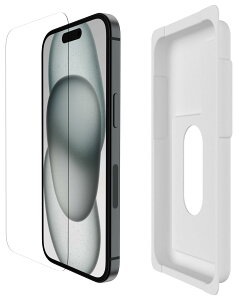 yAppleFKXtBzBelkin iPhone 15p یKXtB KX {AGCɎq R 0.33mm ȒPtLbgt OVA135zz