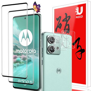 �y2+2���Z�b�g�zMotorola Edge 40 Neo �p�̃K���X�t�B�����i2���j+�J�����t�B�����i2���j�G�b�W 40 Neo �p�� �t�C���� �����t���ی�t�B���� �����^�b�`�\�t��/�C�A�[��/�P�[�X�Ɗ�����/�d�x9H/��