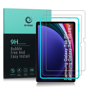 IBYWIND �K���X�t�B���� Samsung Galaxy Tab S9+/S9 Plus/ S9 FE+�i12.4�C���`�j�p�X�N���[���v���e�N�^�[ �����K���X2��[�w��ǂݎ�� ���t���ȒP]