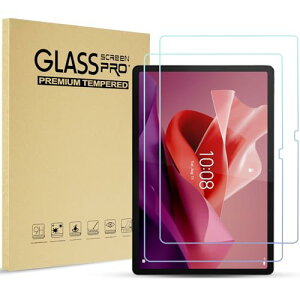 ProCase ���m�{ Lenovo Tab P12 2023 12.7�C���` �����t�B���� �K���X�t�B���� ��ʕی�t�B���� �����K���X 2������ �Ή��[���FLenovo Tab P12 2023 12.7"�ɑΉ�(ZACH0002JP) - �N���A