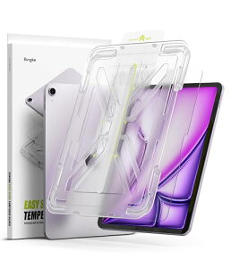 yRingkeziPad Air 13" (M2) KXtB Easy Slide Tempered Glass dx9H ʕی Sʕی tی یKX KX (ACpbh GA[ 13C` / 2024) XN[veN^[ tB (