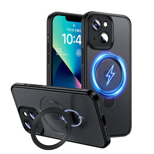 Magic John iphone13 �P�[�X ������ ���� �X�^���h�t�� �B�����[ MagSafe�Ή� ���C�����X�[�d �X�}�z�P�[�X iphone 13 ����~�� �ϏՌ� �J�����ی� TPU���t���[�� �Y���ɂ��� �z�R���t���ɂ��� �g�уP�[