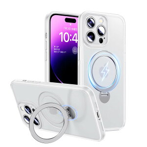 Magic John ��phone14pro �P�[�X ������ ���� �X�^���h�t�� �B�����[ MagSafe�Ή� iphone14pro �P�[�X �ϏՌ� TPU �Y���ɂ��� �z�R���t���ɂ��� iphone14�v�� �P�[�X �z���C�g