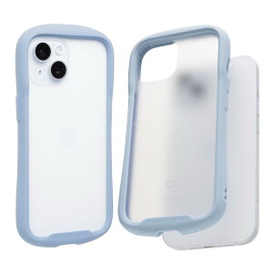 iFace Reflection Frost iPhone 15 �P�[�X �t���X�g�N���A �����K���X (�t���X�g/�y�[���u���[)�y�w�䂪�ڗ����ɂ��� ���ϖh�~ ����K���X ������ �܂�K���X �A�C�t�F�C�X �A�C�t�H��15 iphone15 �p �J�o
