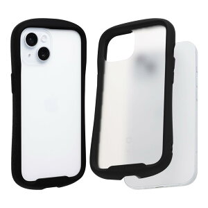 iFace Reflection Frost iPhone 15 �P�[�X �t���X�g�N���A �����K���X (�t���X�g/�u���b�N)�y�w�䂪�ڗ����ɂ��� ���ϖh�~ ����K���X ������ �܂�K���X �A�C�t�F�C�X �A�C�t�H��15 iphone15 �p �J�o�[ 