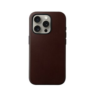 amesoba iPhone15 Pro ECCO ���U�[�P�[�X �{�v MagSafe�Ή� �A�N�V�����{�^������ (�u���E��, iPhone15 Pro)