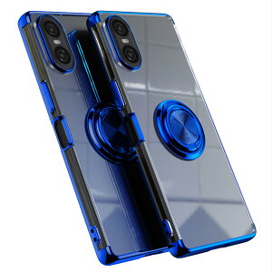 Sony Xperia 10 VI �p �P�[�X SO-52E SOG14 XQ-ES44 �J�o�[ ����TPU �ϏՌ� ���b�L���H �����O �X�g���b�v�z�[���t�� �X�^���h�@�\ �ԍڃz���_�[�Ή� ����~�� �����h�~ �\�j�[�G�N�X�y���A 10 VI �J�o�[