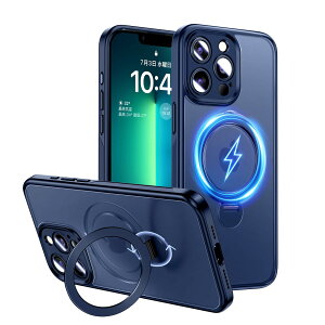 Magic John ��phone13 pro �P�[�X ������ ���� �X�^���h�t�� �B�����[ MagSafe�Ή� ���C�����X�[�d iphone13pro �P�[�X ����~�� �ϏՌ� �J�����ی� TPU���t���[�� �Y���ɂ��� �z�R���t���ɂ��� �g�уP�[