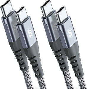 USB Type C to Type C P[u y2M/2{Zbg PDΉ 60W}[dz iPhone 16 Pro Max,iPhone 15 Pro,iPhone15 Pro Max,iPhone15,iPhone15Plus,iPad Pro/Air/mini6,Samsung Galaxy S23/S22/S21/S20,PixelType-c@Ή-O[