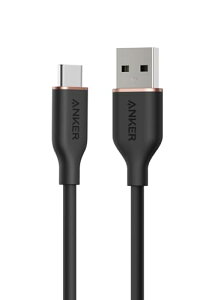 Anker USB-C  USB-A P[u (Flow) ܂ȂP[u 15W oht USB-C@Ή VRfލ̗p Galaxy iPhone 15 eΉ 0.9m ~bhiCgubN